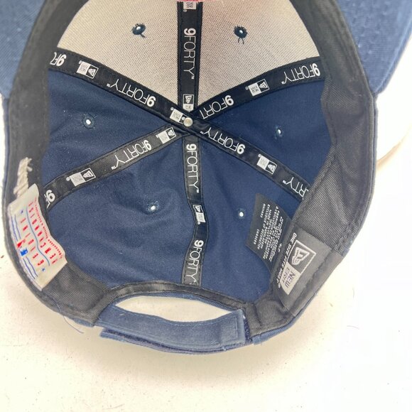 New Era 9Fifty NFL New York Yankee Blue Navy Embroidered Snapback Cap Hat - Picture 8 of 10